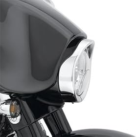 H-D Visor Style Trim Ring Collection Headlamp- 69733-05