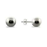 Eve's Addiction 10mm Sterling Silver Bead Earrings