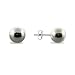 Eve's Addiction 10mm Sterling Silver Bead Earrings
