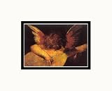 Angelo Musicante Art Pre-Matted Poster Print by Giovanni Battista di Jacopo Rosso Fiorentino, 10x8