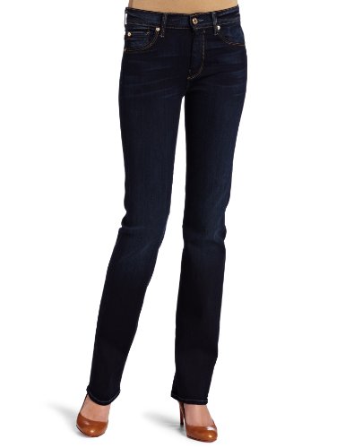 7 For All Mankind Women's Highwaist Straight Leg Jean, Dazzling Drake, 30