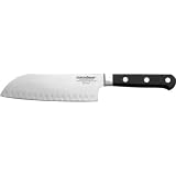 LamsonSharp Kullenschliff Santoku Knife - Black Handle (7)
