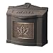 Tools & Hardware : Gaines Leaf Design Wall Mount Mailbox - Metallic Bronze Antique Bronze