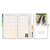 Day-Timer Serenity 2-Page-Per-Month Portable Calendar Tabs - January 2009