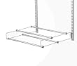 Rubbermaid 3J04 Configurations Shoe Rods, Titanium