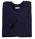 JERZEES - 50/50 Cotton/Poly T-Shirt True Navy-L