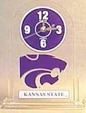 Kansas State Wildcats Desk Clock