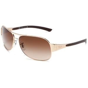Ray-Ban RB3404 Oval Wrap Sunglasses
