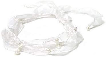 Three Layer Chiffon and Pearl Ballerina Head Wrap