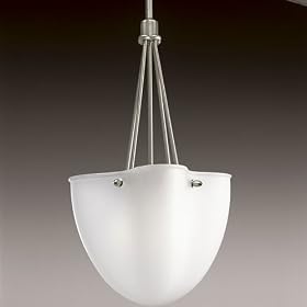 Hall and Foyer Brushed Nickel P3685-09 Medium Base By Progressive Lighting by Progressive Lighting