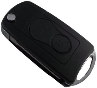 Uncut 2 Button Flip Transimitter Keyless Remote Entry Car Key Shell Case For Ssangyong Jaguar XK XF XJ Folding Fob Replacement No Chips