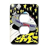 Londons Times Funny Aliens Cartoons - UFO Bumper Stickers - Light Switch Covers - 2 plug outlet cover