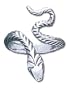Solid Sterling Silver Adjustable Snake Ring