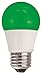 TCP RLAS155WGR LED A15 - 40 Watt Equivalent (5W) GREEN Colored Light Bulb