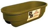Apollo Plastics L2X4-OLIVE 2 by 4 Mount Deck & Fence Railing Planter, 12-Inch by 30-Inch Rectangular, Olive