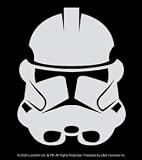 Star Wars - Clone Trooper - Black & White Rectangle Sticker / Decal