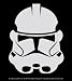 Star Wars - Clone Trooper - Black & White Rectangle Sticker / Decal