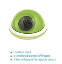 HORLOGE REVEIL PARLANT ET THERMOMETRE VERT HT0827