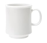 G.E.T. Enterprises TM-1308-W 8 oz.- 3.13 SAN Stacking Mug- 3.75 Deep- Bake & Brew- White- 2 Dozen