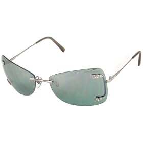 Salvatore Ferragamo FE1056 Fashion Sunglasses, Silver Frame-Crystals Gray Lenses Fade Silver...