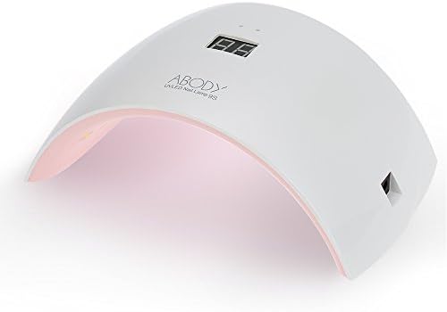 Abody® LED UV Lamp Nail Gel Dryer, Fingernail &amp; Toenail Gel Curing White Light Nail Art Painting Salon Tool 24W USB Power Bank Electricity Supply (Pink)