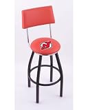 New Jersey Devils Single-Ring Swivel Bar Stool w/ Back