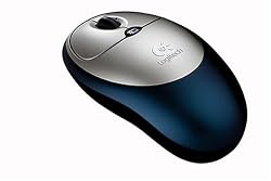 Logitech Cordless Click! Optical Mouse (Blue Satin)