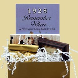 80th Birthday Gift - 1928 Golden Years Gift Basket