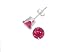 Sterling Silver 3mm Round CZ Fashion Birthstone Earring in 4 Prong Setting, July