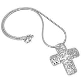 AZ Collection Cross Swarovski Crystal Necklace
