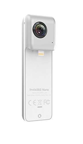 Insta360 nano 3k 360° dual lens camera for iphone (pea…