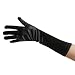 Black Satin Gloves (Elbow Length) ~ Great for Formal, Wedding, Theatrical, Costume Party (STC12082)