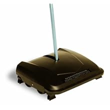 Continental 5325, Huskee Powerrotor Floor and Carpet Sweeper, 8-3/10" Length x 9-1/2" Width x 44" Height, Black (Case of 10)