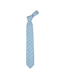 Moschino Signature Lines & Dots Jacquard Silk Tie Light Blue