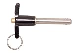 1/4 dia., 1.50 Grip Lg., T-Handle Quick Release Ball Lock Pins, Commercial Grade (1 Each)