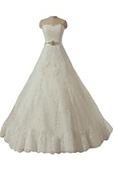 Satin Sweetheart Lace  Dress With a Sash 