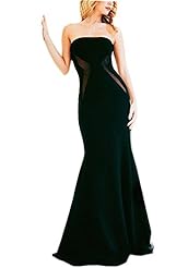 Sexy Strapless Off the Shoulder Spandex Backless Mermaid Evening Dress/Prom Dress/Party Dress/Tunic/Maxi Dress 