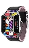 01TheOne Art Edition Romero Britto Split Screen Unisex watch #SC123R1