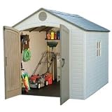 Sentinel 8 x 10 Outdoor Storage Shed With Windows, Skylights,  and Shelving, By Lifetime Products, # 60005