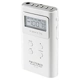 Sangean Dt-120 White Pocket Am/Fm Digital Radio (White)