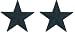Subdued Brigadier General Stars Insignia Set