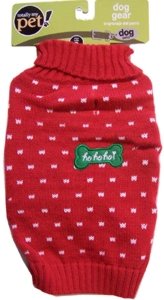 Totally My Pet Puppy Apparel Red Holiday Sweater Medium