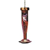 Schrodt Designs HBLR-E Ruby Etched Hummingbird Feeder