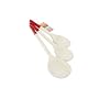 T&G Three Spoon Set. Red Coloured End.30/25/20cm