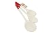 T&G 06645 Three Spoon Set. Red Coloured End .30/ 25/20cm