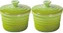 Le Creuset ラムカン(S・フタ付)2個入 フルーツグリーン 910026-00-71