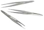 First Aid Only Deluxe Tweezers, 3-1/2" Stainless Steel, Pointed Edge, 12-Count Bags