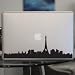 Paris Skyline Sticker, Vinyl Decal, for Car Window, Laptop, Wall