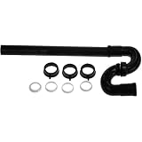 Buy Aviditi 22218AVI 1-1 2-Inch S Trap with Adapter, Black Plastic by Aviditi