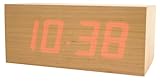 IMAGE OF Kikkerland Designer Wooden LED Digital Clock